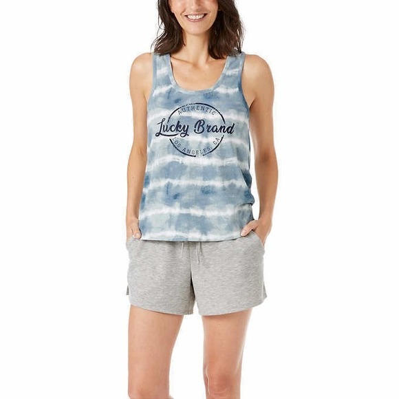 Lucky Brand Womens Pajamas Set 3 Piece Heather Gray Sleepwear Size XXL NWT - Picture 4 of 6